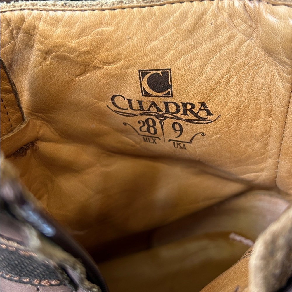 Cuadra Urban Boots Brown Sz 9 Moto Style Western - Picture 6 of 10